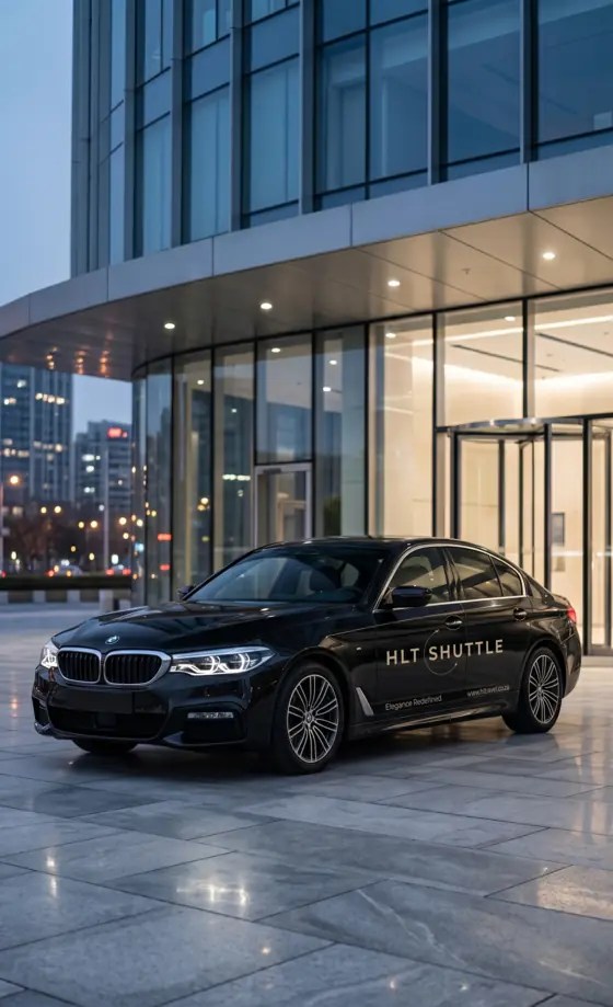 BMW 5-Series in HLT Shuttle livery