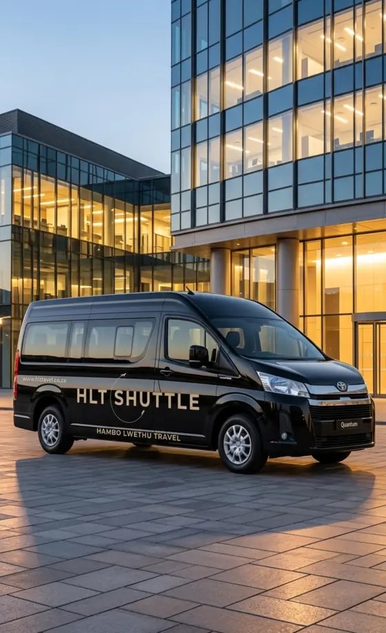 Toyota Quantum 13-seater in HLT Shuttle livery